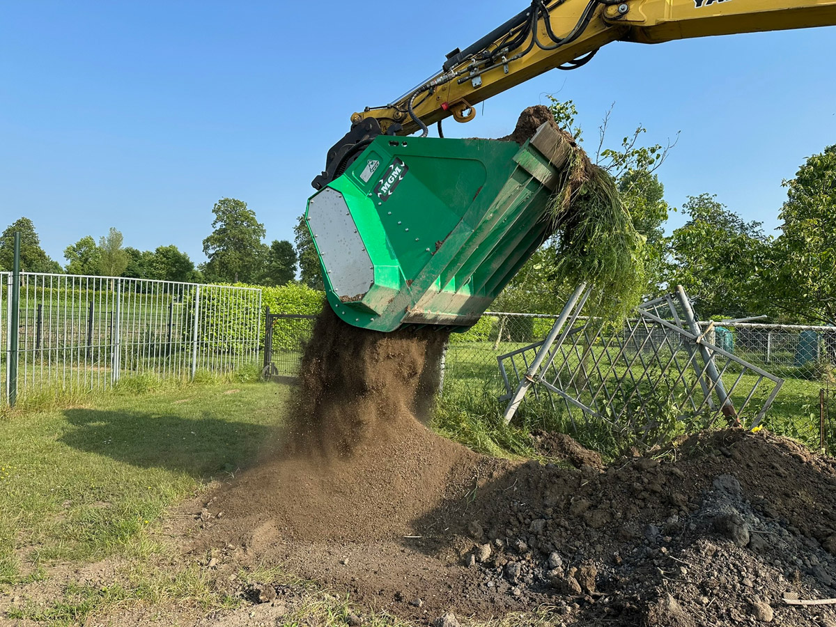 Roosterzeefbak MGM Power Gridscreening Buckets